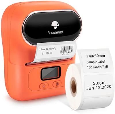 China Wireless Thermal Mini Portable Sticker Printer Black And White Label Printer For Android IOS Mobile Phones for sale