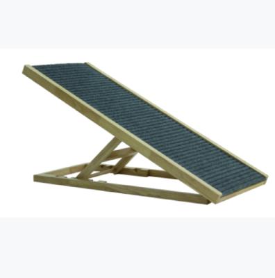 China Hot Selling Mechanical Washing Amazon Wood Fold Up Stair Dog Ramp Elevated Dog Ramp For European Market for sale