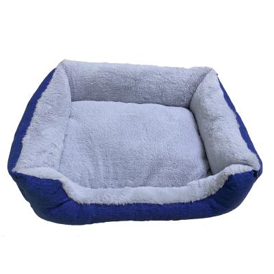 China Travel Manufacturer Factory Luxury Waterproof Dog Bed Rectangle Ultra Soft Cat Bed Washable Pet Bed for sale