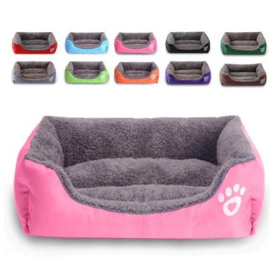 China Waterproof Pet Nest Bed Cats And Dogs Bed Rectangle Candy Color Bestselling Pet Bed for sale