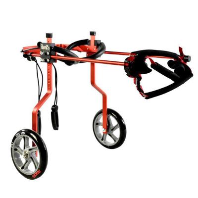 China Adjustable Dog Trolley 2 Wheels Chair Pet Mobility Dog Wheelchair For Handicapped Dog Wheelchair HW72-1 for sale