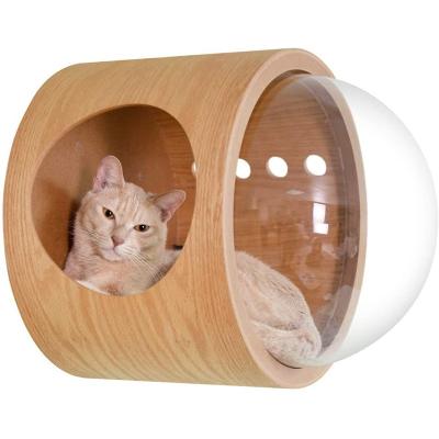 China Viable Luxury Acrylic Cat House Beds Cat Window Mounted Seat Perch For Indoor Cats for sale