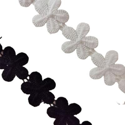 China Width water soluble milk silk lace new high quality 3 cm 5 width petal leaf style manufacturers wedding accessories wholesale for sale