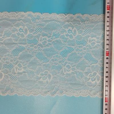 China Wholesale ZJ613 Elastic French Spandex Lace Width 19cm Lace For Pajamas Underwear Lace for sale