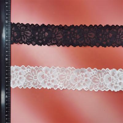 China New Style Elastic Spandex Wholesale Lace Width 6cm Elastic French Lace For Clothing Wedding Underwear Pajamas for sale