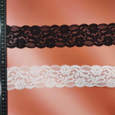 China Wholesale spandex lace width 7cm elastic french lace elastic for clothing wedding underwear pajamas for sale