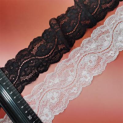 China Wholesale spandex lace width 6cm elastic french lace elastic for clothing wedding underwear pajamas for sale