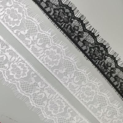 China Zj60011-1zejin Width 5.3cm High Quality Nylon Eyelash Lace New French Handmade Nylon Eyelash Lace Design for sale