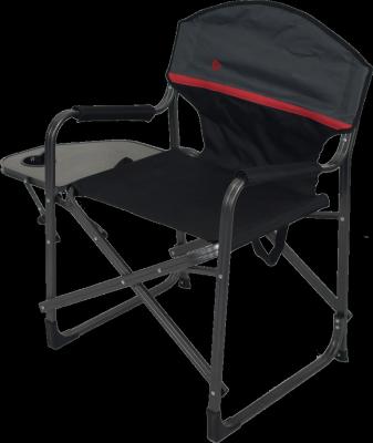 China Contemporary Oversized Aluminum Outdoor Portable Director Chair Lightweight Folding Camping Armchairs With Side Table for sale