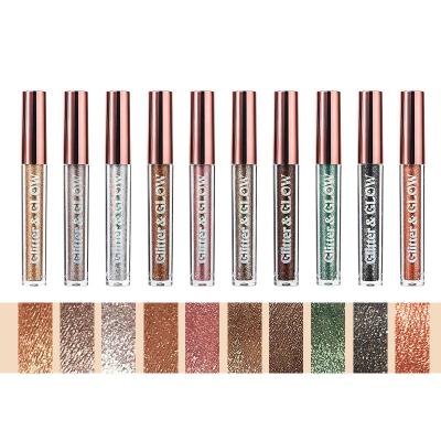 China Natural 10 Pieces Waterproof Long Lasting Shiny Shimmer Liquid Eyeshadow Set for sale