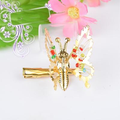 China Sweet Butterfly Hairpin Nostalgia Butterfly Clips Hair Set Quake Butterfly Clip Hair Flowers for sale