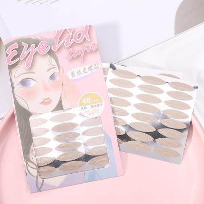 China Waterproof Double Eyelid Stickers 48 Pairs Natural Beauty Tools Invisible Double Eyelid Tape Invisible Double Eyelid Tape Double Eyelid Lace Tape Eyelid Stickers for sale