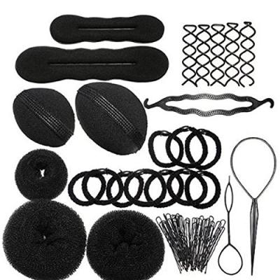 China Durable Hot Selling Amazon Flower Bud Hair Pull Needle Ball Hair Supplies Main Pan Set for sale