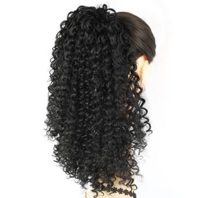 China I-Tip Hair Wholesale 14inch Curly Drawstring Ponytail Braided Hair Extension For Women for sale