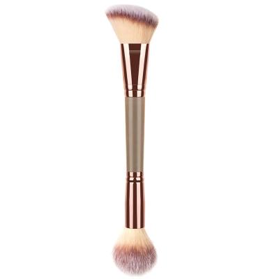 China New Arrival Artificial Fiber Makeup Brush Double-Ended Foundation Brush 2 Sided Concealer Brush Perfect Brush For Makeup for sale