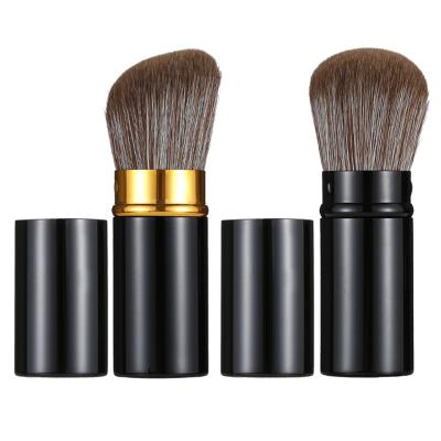 China Hot Selling Mini Portable Retractable Nylon Single Makeup Brush, Blush Brush, Powder Brush For Make Up for sale