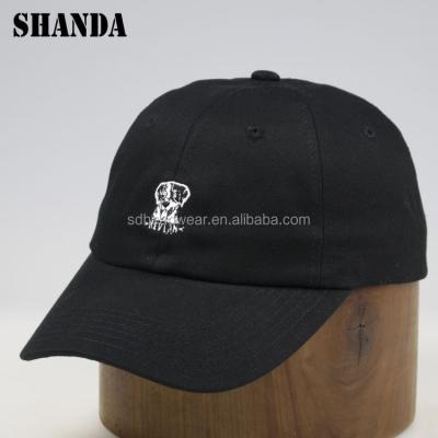 China Black 100% Cotton Outdoor Embroidery Designs Hip Hop Dad Hats Men COMMON for sale