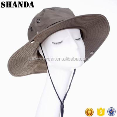 China Fashion JOINT Fisherman Hat With String Custom Design Logo for sale