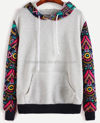 China Ethnic African Style Anti-pilling Drawstring Sweatshirt Floral Hooded OEM for sale