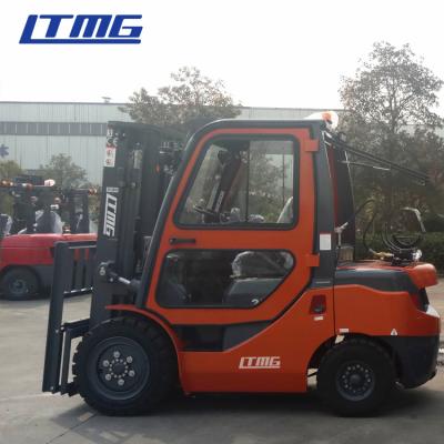 China LTMG LPG Gas Forklift Truck 3.5 Ton , Full Free 2 Stage Mast Forklift Machine en venta