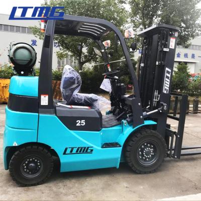 China 4.5 M Triplex Mast Gasoline Forklift Truck Material Loading Equipment 2.5 Ton for sale