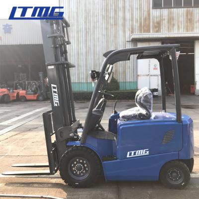 China 3 Stage 6.5M Mast Mini Electric Forklift Truck For Freight Yard  2.5 Ton 48V AC for sale