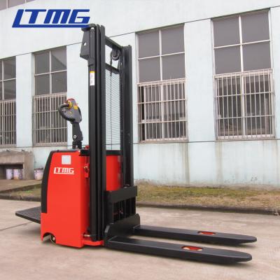 China Full Free 3 Stage 3000mm Electric Pallet Stacker 1600kg  Stepless Control for sale