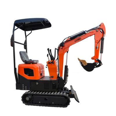 China China 1 ton1000kg van micro- de tuinyard Schop Hydraulische Kleine Digger Mini Crawler Excavator controleert onze website Te koop