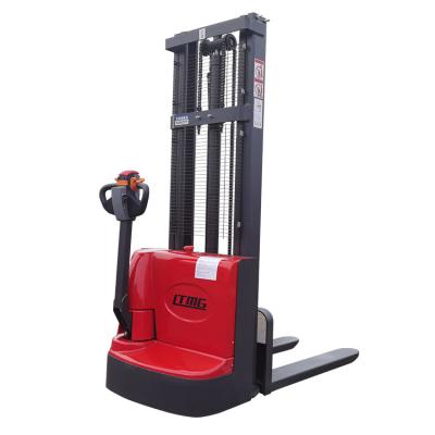 China High quality red walkie type electrical forklift stacker 5.75 meter height paintl machine auto stacker for sale