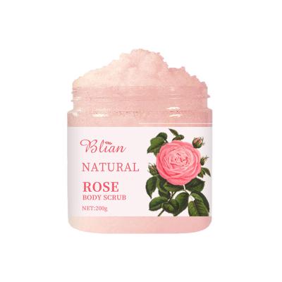 China Exfoliator Chamfer Clean Skin Rose Organic Body Scrub 200g Body Scrubs for sale