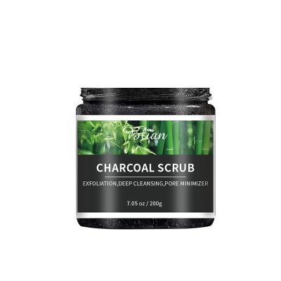 China Exfoliator Cleans Pores Eliminates Toxins Absorbs Excess Oil Organic Body Cream Scrub Charcoal Scrub for sale