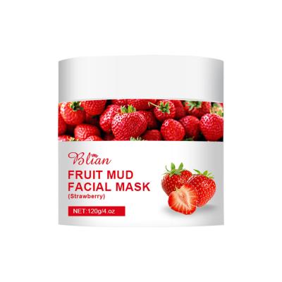 China Facial Skin Care Own Brand Skin Care Ingredients Organic Skin Care Anti Acne Whitening Strawberry Mud Membrane for sale