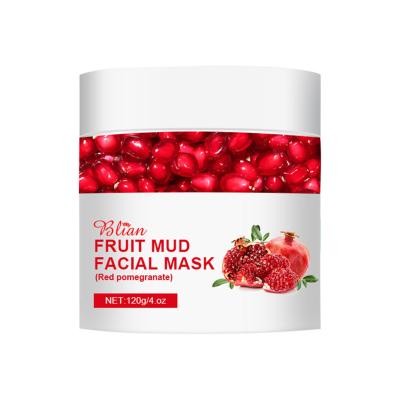 China Facial Skin Care Own Brand Skin Care Ingredients Organic Skin Care Anti Acne Whitening Red Pomegranate Mud Membrane for sale