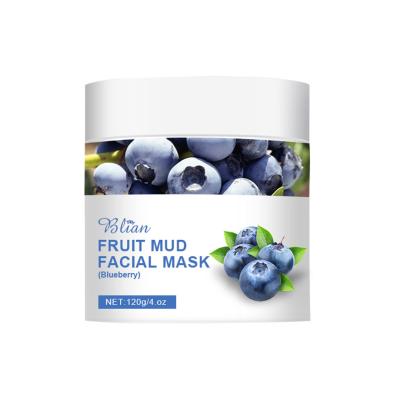 China Facial Skin Care Own Brand Skin Care Ingredients Organic Skin Care Anti Acne Whitening Blueberry Mud Membrane for sale