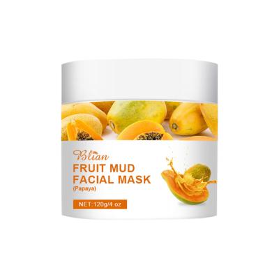 China Facial Skin Care Own Brand Skin Care Ingredients Organic Skin Care Anti Acne Whitening Papaya Mud Membrane for sale