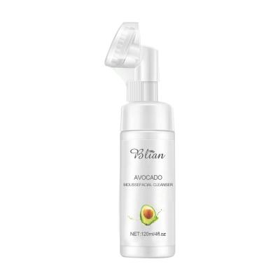 China DEEP CLEANSING Adjust Skin Clean Avocado Repair Water Oil BAL Ance Acne Foam Facial Cleanser for sale