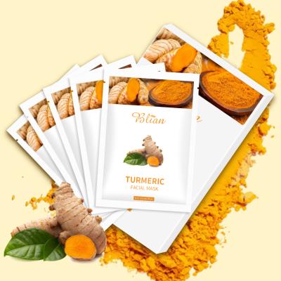 China Moisturizer Turmeric Mask Skin Care Sheet Mask for Brighten, Moisturize, Shine for sale