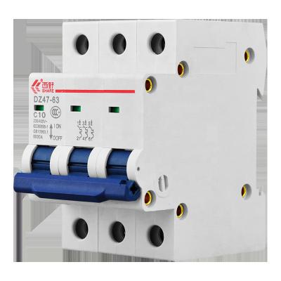 China Factory Wholesale Residential 3P 400V 10A-63A Automatic Earth Leakage MBC Mini Circuit Breaker Miniature Circuit Breakers Made in China for sale