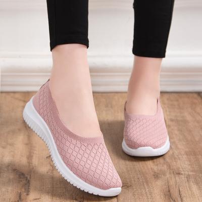 China Flat Loafers Men and Women Mesh Shoes Customized Pink Loafers Women's Canvas Shoes Sock Designer Loafers for sale