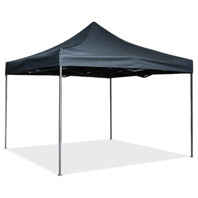 China Steel with black speckled paint Hot sales 3x3m 10x10ft water resistance foldable 600D polyester trade show tent canopy single tent for exhibition booth for sale