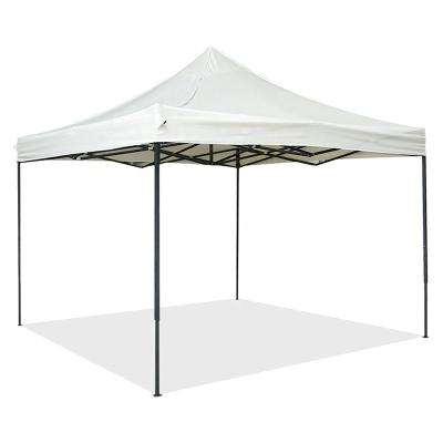 China Steel with black speckled paint Awesome China Manufacturer 3x3m 10x10 white durable foldable oxford fabric trade show tent toldos single tent for racing booth for sale