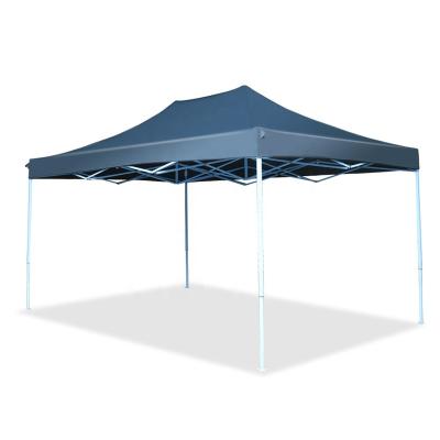 China Steel Factory direct sell 3x4.5 m 10x15 black fast folding steel trade show tent single tent for vendors for sale