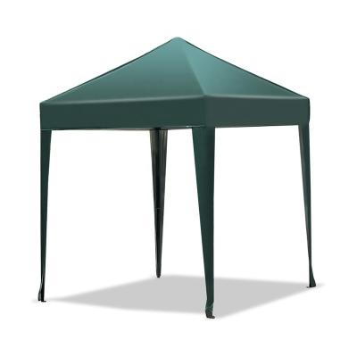 China Steel Customized size 2*2m green car foldable coated silver cloth outdoor canopy pop up tent canopy for outward-bound for sale