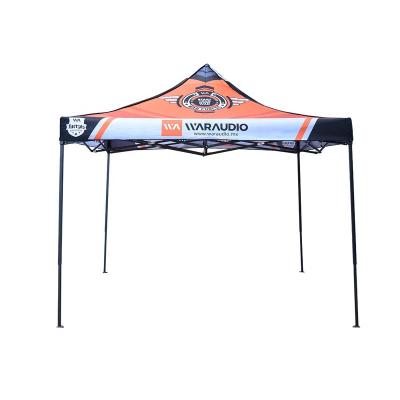 China Steel with black speckled paint Ultra-low price  3x3m 10x10ft portable steel  oxford cloth outdoor canopy trade show tent for expo for sale