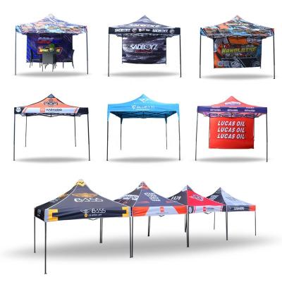 China Steel with black speckled paint Customized 3x3m 10x10ft outdoor fast folding trade show tent toldo plegable carpas 3x3 for business for sale