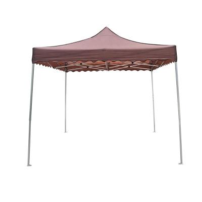 China Aluminum China factory 10x10ft durable sun shade brown color canopy tent trade show tent toldo plegable 3x3 single tent for sale