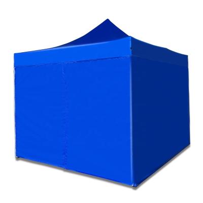 China Steel Customizable 10x10 3x3m blue easy install 1200D oxford fabric trade show tent with window for racing booth for sale