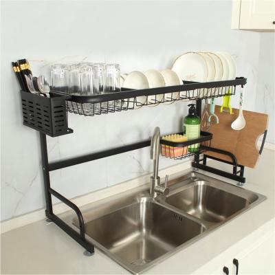 China Viable Pull Out Dish Drying Rack Over Sink Drainer Shelf For Kitchen Drying Rack Organizer for sale