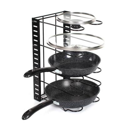 China Pot Holder And Pan Stand Organizer For Sustainable Adjustable Table-Rack for sale