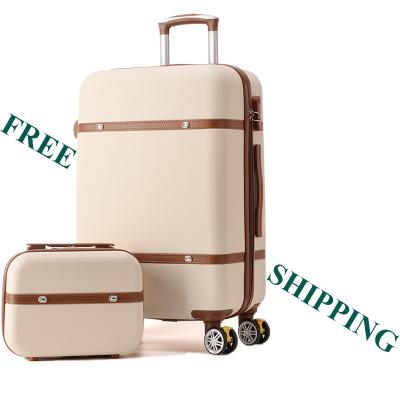 China Wholesale Hardside Vintage European Luggage With Spinner Wheels Travel Suitcases 21in Carry On Luggage for sale